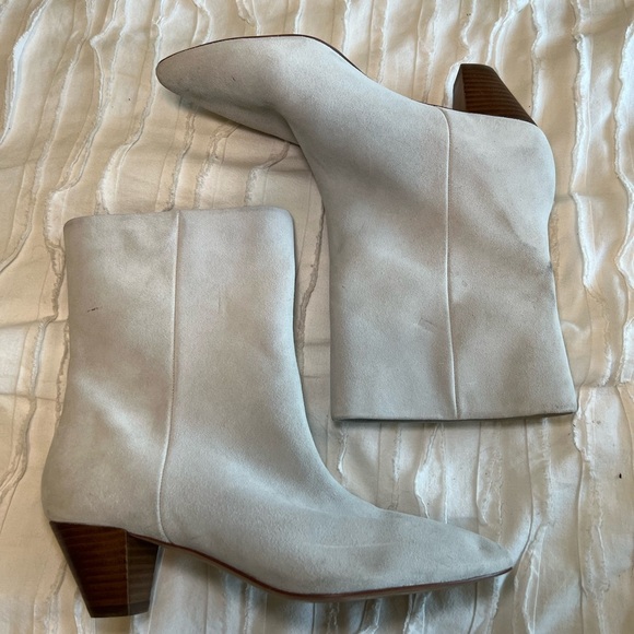 Something Navy Suede Boots - Picture 1 of 10